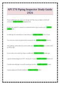 API 570 Piping Inspector Study Guide 2026