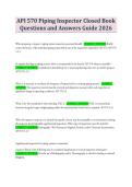 API 570 Piping Inspector Closed Book Questions and Answers Guide 2026