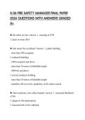 S-56 FIRE SAFETY MANAGER FINAL PAPER 2026 QUESTIONS WITH ANSWERS GRADED A&plus;