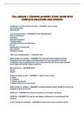 TDCJ REGION 1 TRAINING ACADEMY STUDY GUIDE WITH COMPLETE SOLUTIONS 2026 UPDATE&excl;&excl;