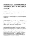 S12 CERTIFICATE OF FITNESS PRACTICE EXAM 2026 SPRINKLER QUESTIONS WITH COMPLETE SOLUTIONS