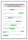 API 570 ASME SECTION V EXAM PRACTICE GUIDE 2026