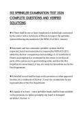S12 SPRINKLER EXAMINATION TEST 2026 COMPLETE QUESTIONS AND VERIFIED SOLUTIONS