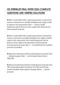 S12 SPRINKLER FINAL PAPER 2026 COMPLETE QUESTIONS AND VERIFIED SOLUTIONS