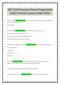 API 510 Pressure Vessel Inspection Code Practice Exam Guide 2026