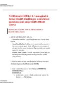 NURS209 MODULE 8- Urological & Renal Health Challenges  2026 latest questions and answers&lpar;SCORED 100&percnt;&rpar;