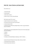 NAA 100 &ndash; Exam 4 Review and Study Guide