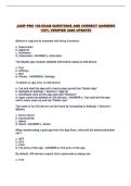 JAMF PRO 100 EXAM QUESTIONS AND CORRECT ANSWERS 100&percnt; VERIFIED 2026 UPDATE&excl;&excl;