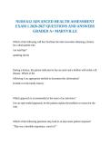 NURS 612 ADVANCED HEALTH ASSESSMENT EXAM 1 2026-2027 QUESTIONS AND ANSWERS GRADED A&plus; MARYVILLE