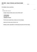 OM 300 &ndash; Exam 2 Review and Study Guide