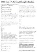 AAMC Exam 4 FL Review with Complete Solutions
