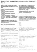 AAMC FL 1 FULL REVIEW- Bio&sol;Biochem Test Questions with Answers Rated A