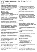 AAMC FL 1 FULL REVIEW- Chem&sol;Phys Test Questions with Verified Answer