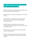SAFE 5 AGILIST TEST BANK 2026 QUESTIONS WITH SOLUTIONS GRADED A&plus;