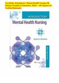 Test Bank- Introductory Mental Health Nursing 5th Edition &lpar;Womble & Kincheloe&comma; 2024&rpar; &ndash; All Chapters & Verified Rationales&period;pdf