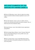 SAFE AGILIST EXAMINATION TEST 2026 QUESTIONS WITH ANSWERS GRADED A&plus;