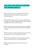 SAFE AGILIST FINAL PAPER 2026 QUESTIONS WITH ANSWERS GRADED A&plus;