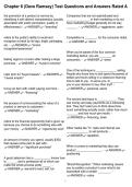 Chapter 6 &lpar;Dave Ramsey&rpar; Test Questions and Answers Rated A