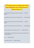 ENP Practice Terms &ndash; Complete Exam Study Guide 2026&sol;2027 with Verified Answers &vert; Newest Version&period; A&plus;