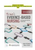 EVIDENCE-BASED NURSING TEST BANK EXAM&ndash; BRAND NEW&excl;&excl;&excl; COMPLETE CHAPTER COVERAGE WITH DETAILED RATIONALES ⚕️