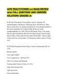 SAFE PRACTITIONER 6&period;0 EXAM REVIEW 2026 FULL QUESTIONS AND VERIFIED SOLUTIONS GRADED A&plus;