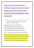 Bundle for Massachusetts Commercial Applicator Certification Category 40 Aquatic Pest Control&comma; Category 48 Right-of-Way Pest Control&comma; Category 37 Turf Pest Control&comma; Category 36 Shade Tree and Ornamental Pest Control&comma; Commercial Pesticide Applicator Core Q