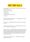 HRT 390 Test 2 &ndash; Complete Exam Study Guide 2026&sol;2027 with Verified Answers &vert; Newest Version&period; A&plus;
