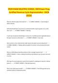 CRCR Exam Multiple Choice &ndash; Complete Exam Study Guide 2026&sol;2027 with Verified Answers &vert; Newest Version&period; A&plus;