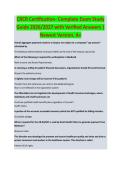 CRCR Certification &ndash; Complete Exam Study Guide 2026&sol;2027 with Verified Answers &vert; Newest Version&period; A&plus;