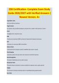 ESB Certification &ndash; Complete Exam Study Guide 2026&sol;2027 with Verified Answers &vert; Newest Version&period; A&plus;