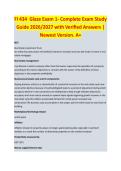 FI 434 Glaze Exam 1 &ndash; Complete Exam Study Guide 2026&sol;2027 with Verified Answers &vert; Newest Version&period; A&plus;