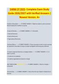 SHRM CP 2025 &ndash; Complete Exam Study Guide 2026&sol;2027 with Verified Answers &vert; Newest Version&period; A&plus;
