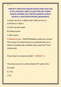 NABCEP PV ASSOCIATE EXAM AND RETAKE EXAM LATEST 2026  ACTUAL EXAM WITH COMPLETE QUESTIONS AND CORRECT  DETAILED ANSWERS &lpar;100&percnt; VERIFIED ANSWERS&rpar; &vert;ALREADY  GRADED A&plus;&vert; &vert;&vert;PROFESSOR VERIFIED&vert;&vert; &vert;&vert;BRANDNEW&excl;&excl;&excl;&vert;&vert;