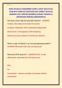 NURS 340 HEALTH ASSESSMENT EXAM 2 LATEST 2026 ACTUAL  EXAM WITH COMPLETE QUESTIONS AND CORRECT DETAILED  ANSWERS &lpar;100&percnt; VERIFIED ANSWERS&rpar; &vert;ALREADY GRADED A&plus;&vert;  &vert;&vert;PROFESSOR VERIFIED&vert;&vert; &vert;&vert;BRANDNEW&excl;&excl;&excl;&vert;&vert; 