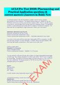 ACLS Pre Test 2026&colon; Pharmacology and Practical Application questions & correct answers &lpar;Answers in Bold&rpar; New