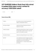UCF QMB3200 Midterm Study Exam fully solved & updated 2026 &lpar;latest version verified for accuracy&rpar; &vert; 20252026 Latest&excl;&excl;