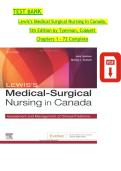 Lewis's Medical-Surgical Nursing in Canada 5th Edition by Tyerman and Cobbett &ndash; Chapters 1&ndash;72 Complete Test Bank Material
