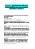 CIA PART 1 EXAM BUNDLE WITH QUESTIONS AND COMPLETE SOLUTIONS LATEST UPDATED GRADED A&plus;