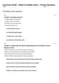 Economics EC248 &ndash; Midterm Multiple Choice &ndash; Practice Questions