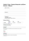 Module 1 Exam - Requires Respondus LockDown Browser &plus; Webcam