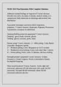 NURS 3332 Final Questions With Complete Solutions