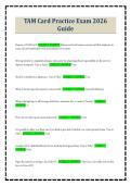 TAM Card Practice Exam 2026 Guide