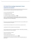 ATI NCLEX Pharmacology Assessment 1 Exam  questions and answers 
