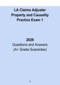 Louisiana Claims Adjuster Property & Casualty Practice Exam 1 &ndash; Licensing Mock Test 2026