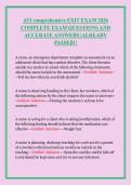 ATI Comprehensive Exit Exam 2026 &vert; Complete Study Guide with Verified Questions & Accurate Answers &vert; Latest ATI Exit Practice Test