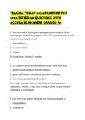 TRAUMA FISDAP 2024 PRACTICE TEST 2026 TESTED 50 QUESTIONS WITH ACCURATE ANSWERS GRADED A&plus;