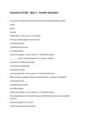 Economics EC248 &ndash; Quiz 4 &ndash; Practice Questions