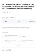 TNCC 9TH EDITION FINAL EXAM 2026 ACTUAL EXAM COMPLETE  QUESTIONS AND CORRECT DETAILED ANSWERS &lpar;VERIFIED ANSWERS&rpar;