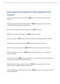 Brain Injury & Increased ICP Exam questions and  answers 