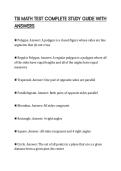 TSI MATH TEST COMPLETE STUDY GUIDE WITH ANSWERS